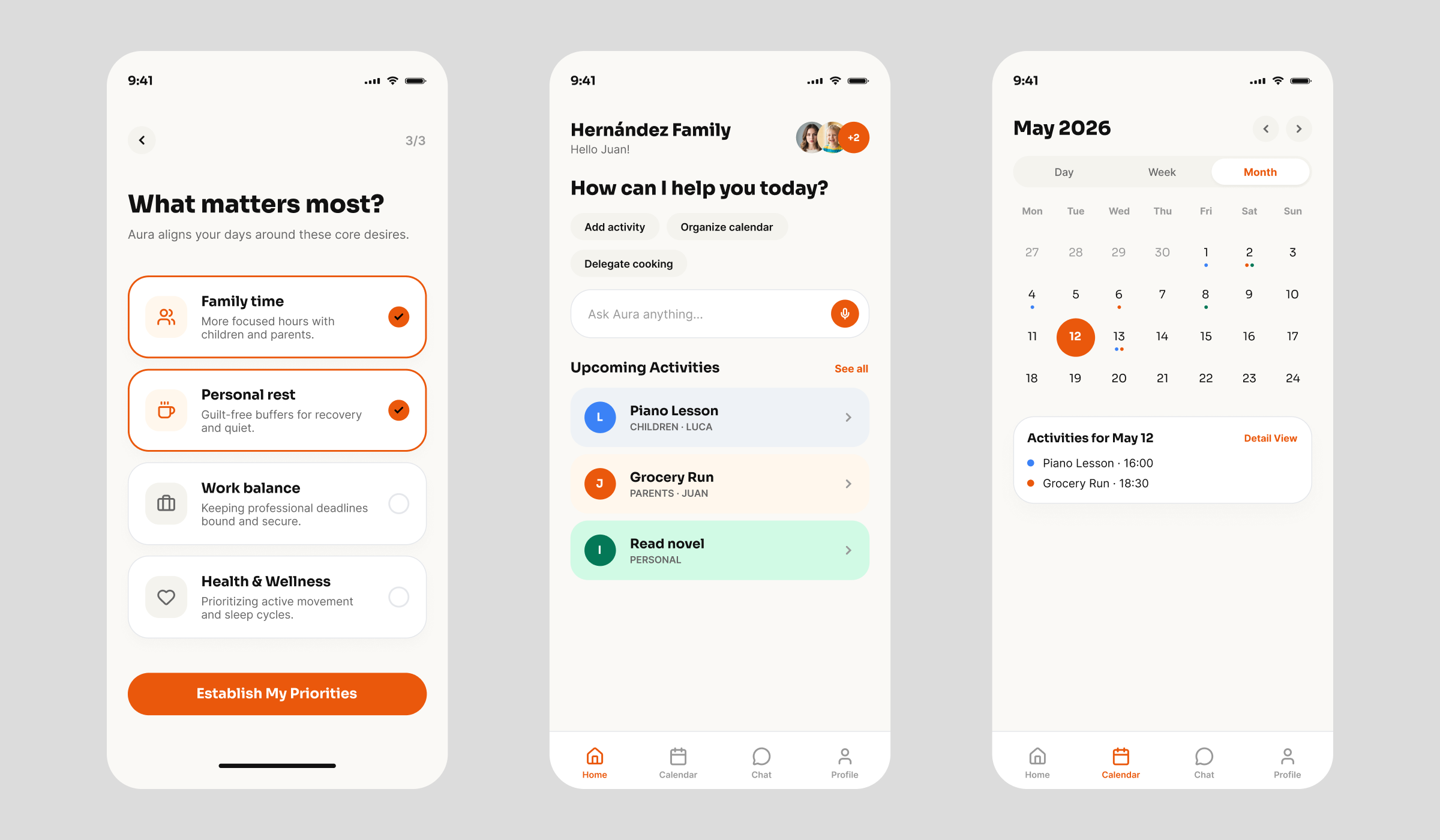 AURA — AI Assistant UI/UX Design view 2