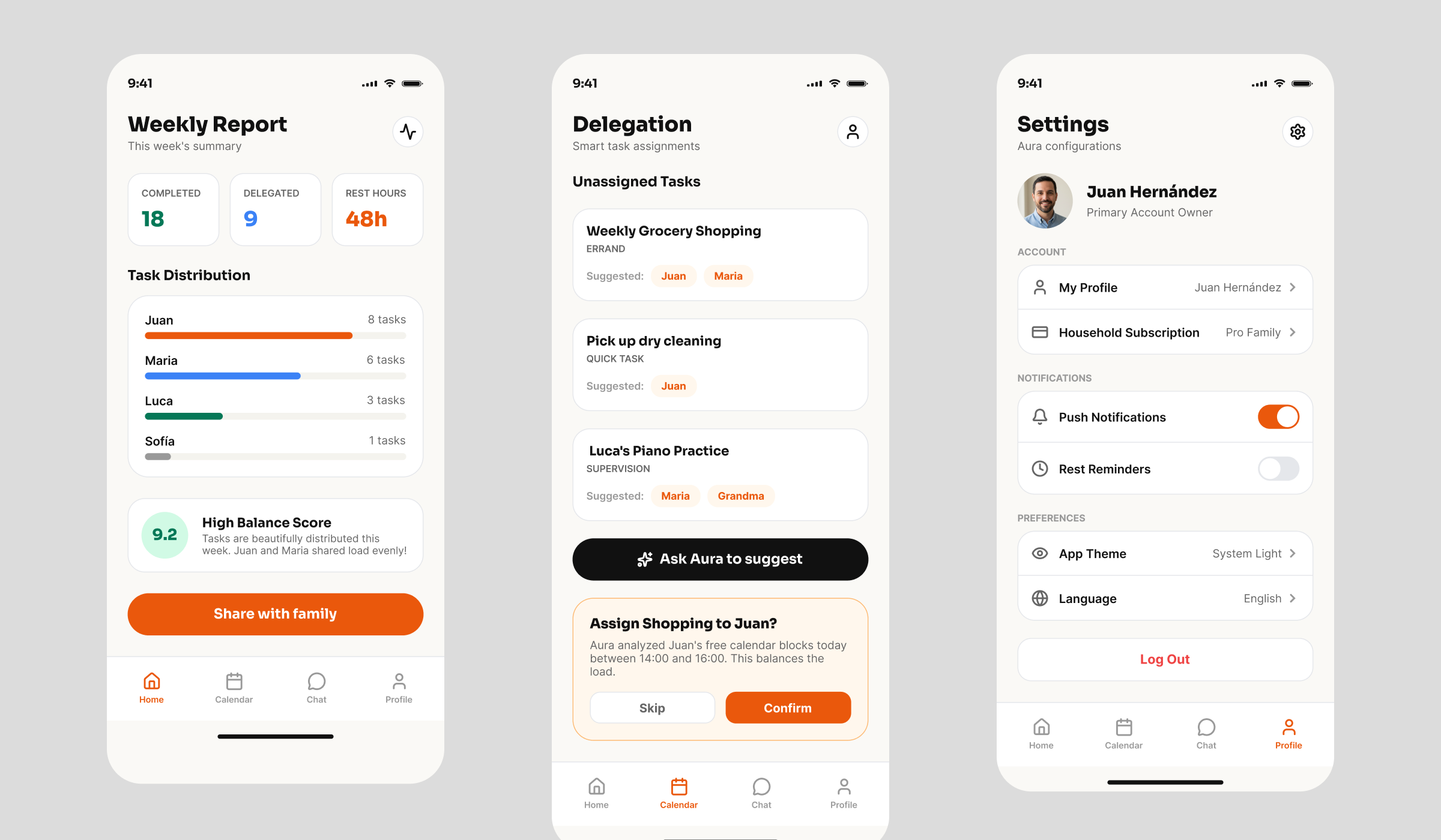 AURA — AI Assistant UI/UX Design view 6