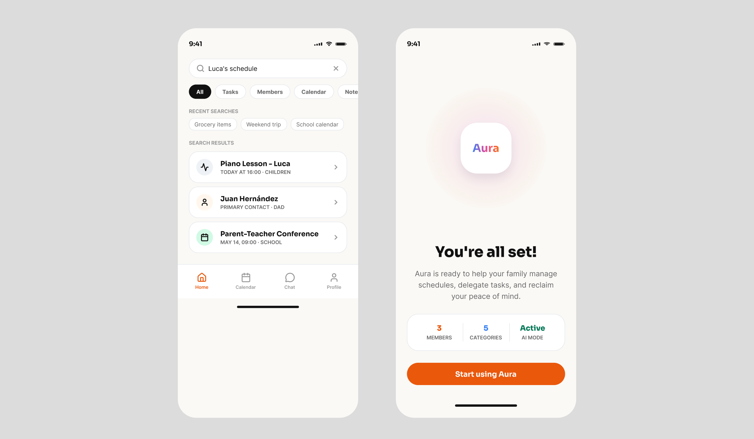AURA — AI Assistant UI/UX Design view 7
